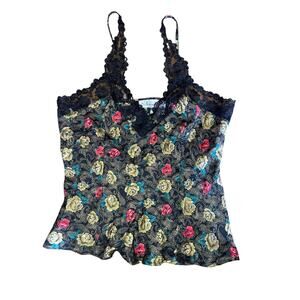 NWT Silk Floral Paisley Chemise Nighty Slip Top M Femme Lingerie Luxury Romantic